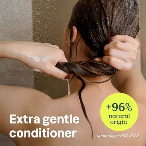 ATTITUDE Extra Gentle Hair Conditioner, Soothes Dry Scalp, Naturally Derived Ingredients, Vegan Detangler, Dermatologically Tested, Unscented, 8 Fl Oz (Pack of 6)