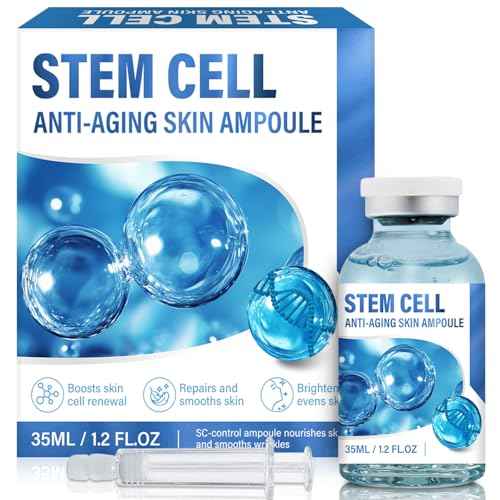 Stem Cell Serum for Face,Face Serum to Fight Against Age,Microneedling S-erum Nourishes Skin,Reduces Wrinkles,Supports Use With Microneedling