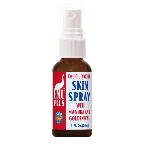 Montana Emu Ranch - Emuplus Skin Spray with Manuka and Goldenseal - 1 Fl Oz - Made to Help Improve the Appearance of Problematic / Damaged Skin