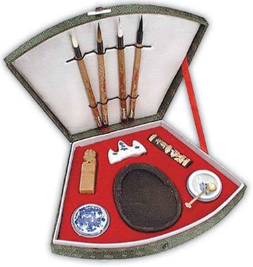 Creative Mark Sumi-E 4-Brush Fan Set
