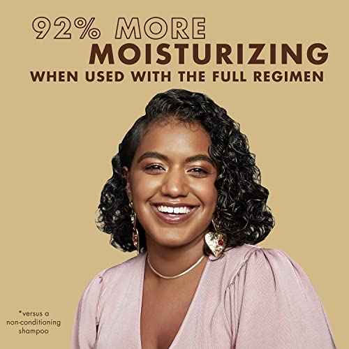 SheaMoisture Deep Moisturizing Hair Care 3 Count Raw Shea Butter For Curly, Dry and Damaged Hair Sulfate Free Shampoo and Conditioner, Hair Detangler with Sea Kelp and Argan Oil