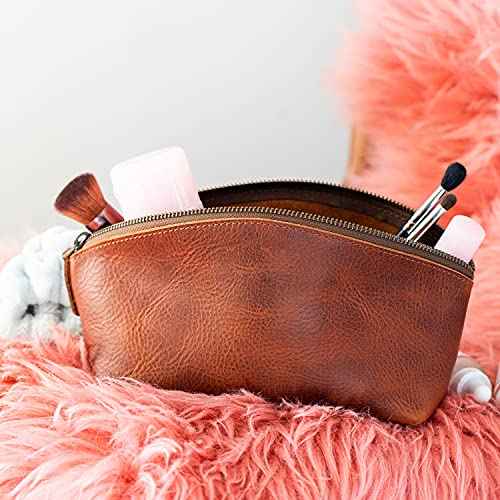 Londo Genuine Leather Versatile Gondola Style Handbag - Cosmetic, Toiletry, Makeup, Shaving Organizer Bag - Dopp Kits - Unisex