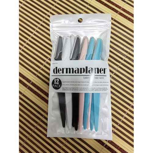 Dermaplane Razor For Women Men Eyebrow Razors Dermaplaning Tool For Face Shaver Home Hair Beauty blade Trimmer Microblades Peach Fuzz Remover micro dermabrasion facial tool 12pcs