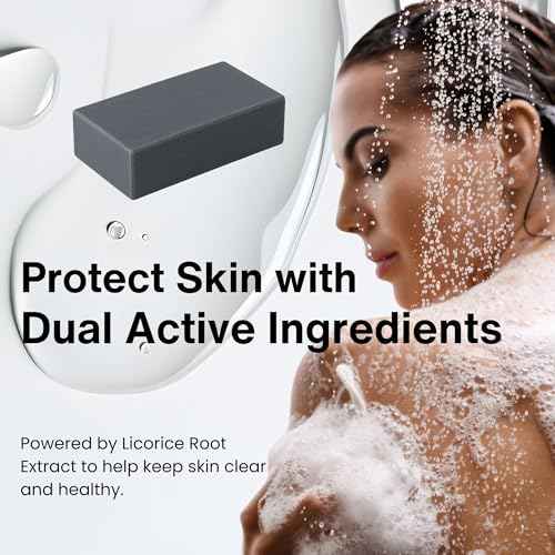 Pelican Soap 8 Count Black Bar Soap for Women & Men, Exfoliating Bar Soap for Pore Cleansing, Organic Body Soap Bar with Charcoal, Bentonite Clay, Kaolin & Papaya Enzyme from Japan Skincare