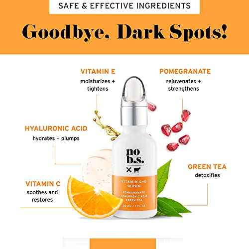 No Bad Stuff - Fresh + Smooth Duo - Vitamin C + E Serum & Retinol Night Cream, Boosts, Hydrates, and Reduces Wrinkles & Dark Spots (1 fl oz each)