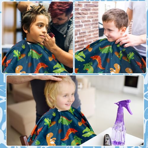 FEBSNOW 3 Pack Kids Hair Cutting Cape Professional Hairdressing Salon Cape for Children Salon Barber Styling Coloring Hair Hair Cutting Cape Accessories£¨3 Style£©