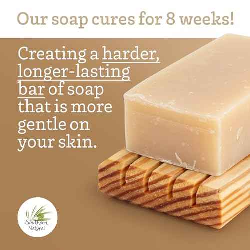 Southern Natural Goat Milk Soap Bar ? Oatmeal Milk & Honey, Lavender, Honey Almond ? Handmade for Dry and Sensitive Skin ? Face & Body Wash for Men, Women, Kids, Baby ? 3 pack (4-4.5 oz)