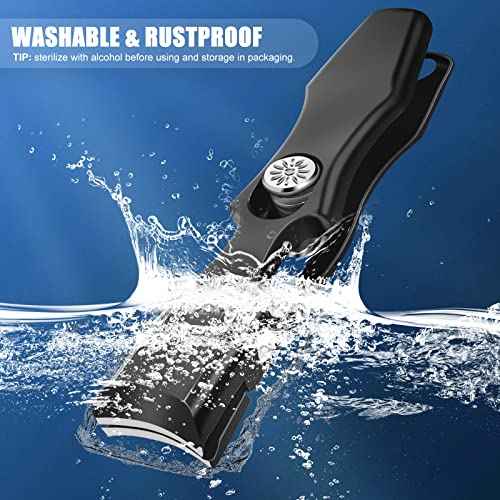 Nail Clippers for Men with Catcher, Stocking Stuffers 2025 Gifts for Men Women, Large Toenail Clippers for Thick Nails, Heavy Duty Anti-Splash Toe Nail Cutter, Christmas Xmas Presents Gifts for Adults