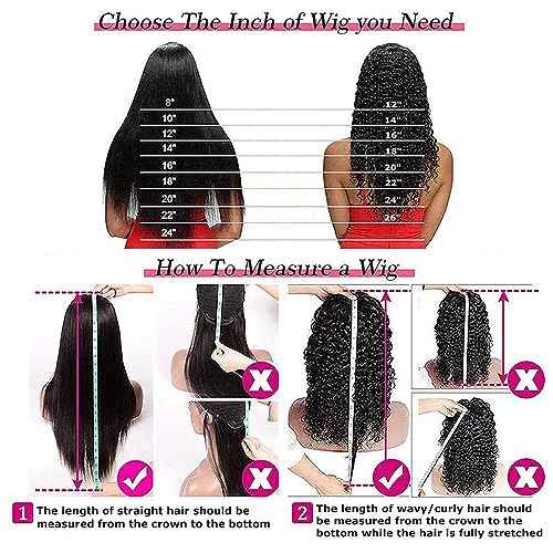 U Part Wigs Human Hair for Black Women Deep Wave Human Hair Brazilian Hair Full Head Clip in Half Wig V Part Glueless Wigs Human Hair Pre Plucked U Shape Wigs (Natural Black, 22 inch)