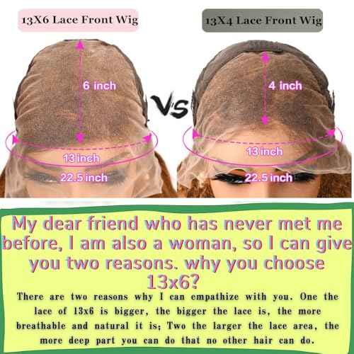 Honey Blonde Highlight Ombre Lace Front Wig Human Hair 200 Density 13x6 Water Wave Lace Front Wigs Human Hair Pre Plucked Wet And Wavy Curly Lace Frontal Wig for Women 4/27 Colored 24 Inch