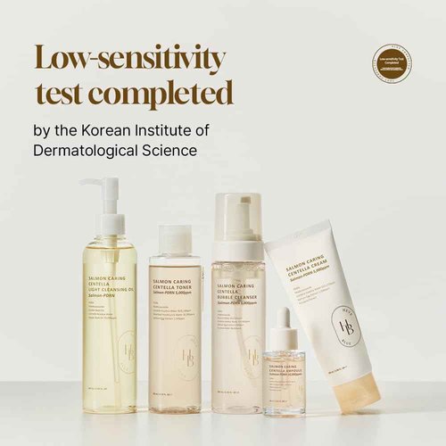 HEVEBLUE Salmon Caring Centella Ampoule - Salmon PDRN, Salmon Egg Extract, Centella, Madecassoside, Calming, Soothing, Restore and Rejuvenate, Sensitive Skin, Korean Skincare