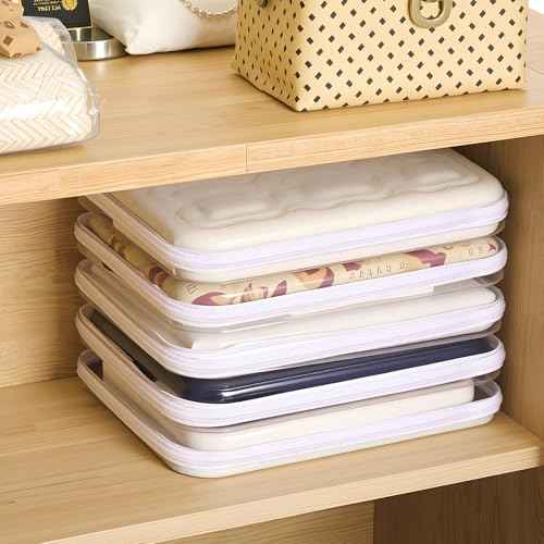 12 Pack Clear Hard Zipper Cases Transparent Hard Plastic Zipper Pouches Durable PVC Makeup Bags Cosmetic Snack Storage Organizer, Travel & Home Essentials