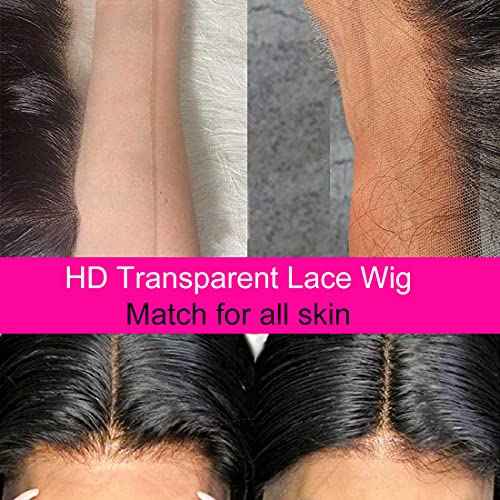 Foreverlove Deep Wave Lace Front Wigs Human Hair for Black Women 200% Density Brazilian 13¡¿4 Deep Curly Human Hair Wigs Natural Black Color (22 Inch)