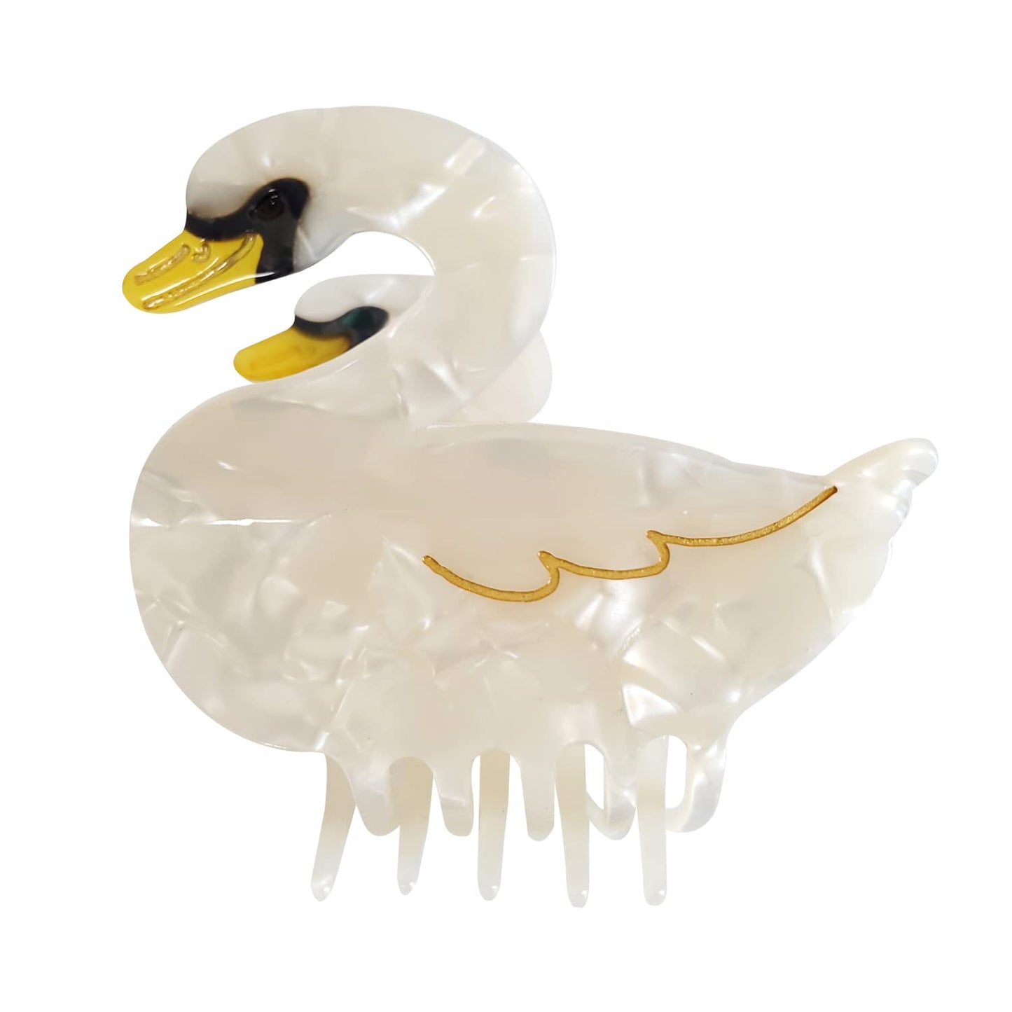 Swan Claw Clips,Cellulose Acetate Hair Clips,Big Claw Clips for Women