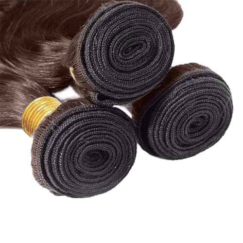 Brown Bundles Dark Brown Human Hair Bundle #4 Deep Wave Bundles 24 26 28 inch #4 Deep Wave Bundle Human Hair Extensions