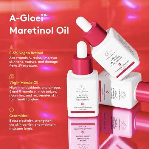 Drunk Elephant A-Gloei Maretinol Oil - 30 ml/1 fl oz - Gentle 0.5% Retinol Face Oil - Clean Clinical Skincare - Cruelty-Free - Free of Essential Oils, Silicones, and Fragrance