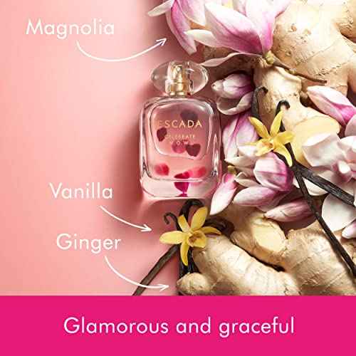 Escada Celebrate N.O.W Eau De Parfum - Women's Floral Perfume ? With Notes of Vanilla, Magnolia & Ginger ? Long Lasting Fragrance