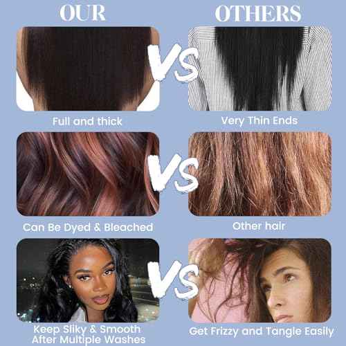 Human Hair Bundles with Closure Body Wave (18 20 22+16) 100% Unprocessed Brazilian Virgin Human Hair Weave Extensions 3 Bundles with 4x4 HD Transparent Lace Clsoure