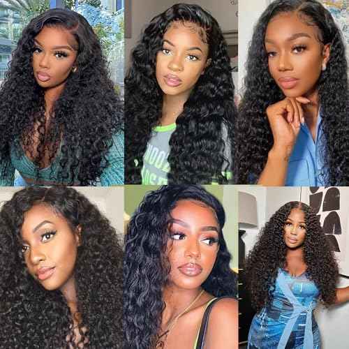 Water Wave Bundles Human Hair Wet And Wavy Human Hair Bundles 24 26 28 Inch Soft And Healthy Unprocessed Brazilian Remy Hair Extensions For Women 3Pcs/Set Deals
