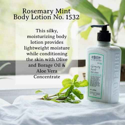 C.O. Bigelow Rosemary Mint Apothecary Duo Hand Care Gift Set, Hand Wash & Body Lotion, Liquid Soap & Moisturizing Lotion, Set of 2, 10 Fl Oz