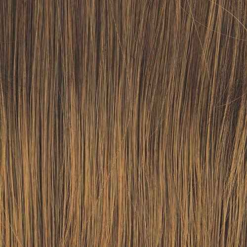 Hair u wear Current Events Long Textured Bob Wig, Average Size Cap, RL5/27 Ginger Brown