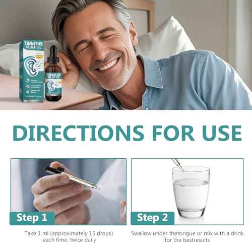 Tinnitus R?li?f for Ringing Ears, Tinnitus R?li?f Drops for Tinnitus Treatment, Effectively Ear Drops for Tinnitus, Ear Back, Ear Discomfort, Earache and Improve Hearing, 2 Fl Oz