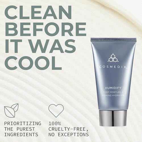 COSMEDIX Humidify Face Moisturizer for Women - Hydrating, Deep Moisturizing, Firming, Anti-Wrinkles Cream for Rough & Dry Skin - Facial Skin Care Products for Softer, Smoother, & Firmer Skin