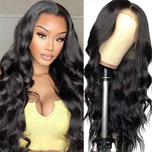 MAIME Small Cap Wigs 21 inch Size Lace Front Human Hair Wig for Black Women 16 inch
