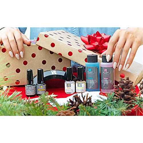 RC Red Carpet Manicure Pro Kit ? Complete Gel Nail System with Black Pro LED Light, Long-Lasting, Chip-Resistant Gel Nails Manicure Kit for Healthy, Glossy Nails at Home.