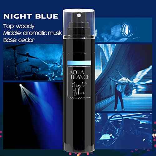 Body Spray For Men, Mens Body Spray, Deodorant For Men Refreshing Fragrance Mist, Pack of 3, Each 3.4 Fl Oz, Tricky Game, Blue, Agiomme