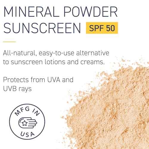 Brush On Block SPF 50 Mineral Powder Sunscreen, Translucent, Broad Spectrum, Water Resistant Face Protection, For All Skin Tones & Types, Reef Friendly, Mfg in USA