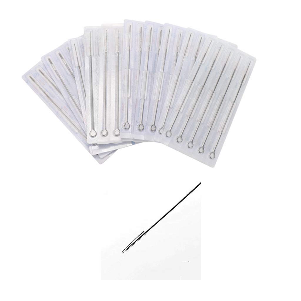 Tattoo Needles,New Star Tattoo 50pcs Disposable Sterilized Bugpin Needles Premium Quality Tattoo Needle Liners 3RL Tattoo Needles 3 Round Liner #12 Standard Disposable Tattoo Lining Needles (3RL)