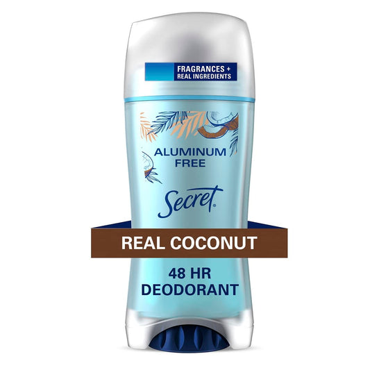 Secret Aluminum Free Deodorant for Women, Coconut, 2.4 oz