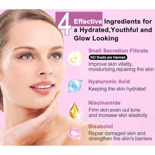 Skincare Gifts Set for Women,Skin Care Set Kit,Hydrating Moisturing Repairing Soothing Snail Mucin Facial Skin Care Routine Kit for Dull Skin & Dry Skin,Travel Skin Care Gift Set Women Teens Mom Wife