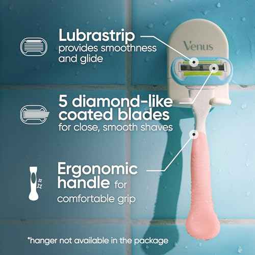 Gillette Venus Extra Smooth Pink Women's Razor, Pivoting Razor Head, 5 Blades for an Extra Smooth Shave, Handle + 3 Blade Refills, Holiday Gifts for Women