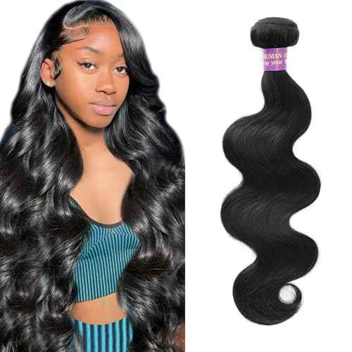 14 Inch Human Hair Bundles 12A 100% Unprocessed Brazilian Virgin 1 Bundle Weave Quick Body Wave Wavy Human Hair Bundles Natural Color