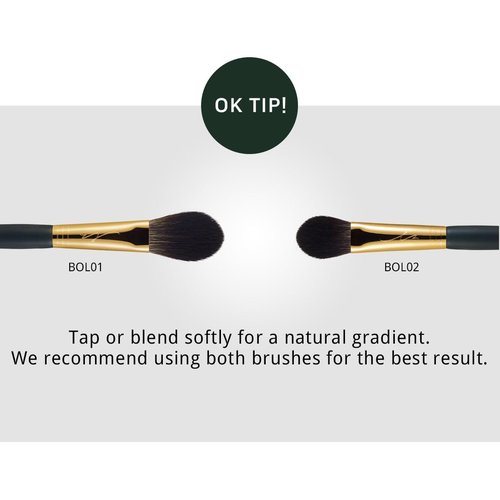 [SOO ADOR] okhee Point Cheek Brush BOL02 - Precision Blush Brush for Bold and Defined Color | Designed by Top K-Pop Makeup Artist Seo Ok | Makeup Brush Blush Brush K-Beauty