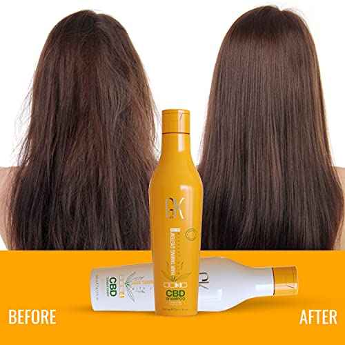 GK HAIR Hemp Shampoo and Conditioner Sets Hydrating Strengthening Color Treated Damaged Repair Provides Nourishing & Shine Natural Organic Vegan Sulfate Paraben Free (Duo)