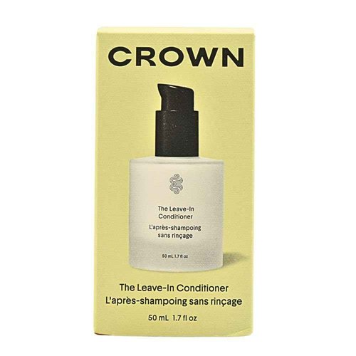 CROWN AFFAIR The Mini Leave-In Conditioner Cream 1.7 oz | Lightweight Hydrating Anti-Frizz Cream for Dry, Fine & Damaged Hair | Curl Enhancing, Heat Protectant, Vegan & Cruelty-Free