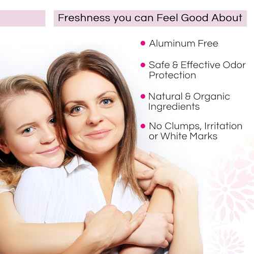 Good for You Girls Aluminum-Free, Natural Deodorant for Kids, Pre teens, Teens, Safe & Effective Odor Control, Clear Roll-On, Natural Fragrance, Vegan, Made in USA | Soft Powder, 3 oz (Pack of 2)
