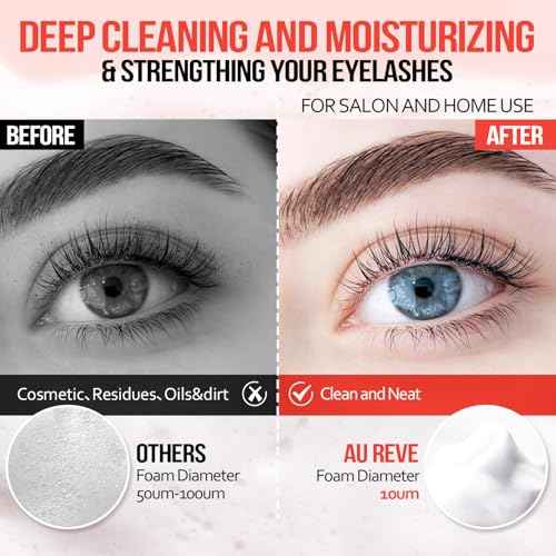 Lash Shampoo Concentrate 100 ml/3.4 fl.oz Lash Cleanser Concentrate Oil Free Eyelash Extension Shampoo for Salon Home Eyelash Care-Can Make 20 bottles of 60ml Lash Shampoo,Peach