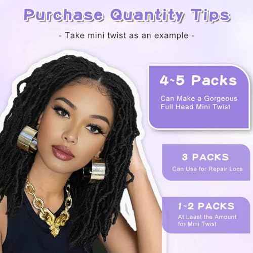 Afro Kinkys Bulk Human Hair For Braiding Afro Kinky-Curly Human Hair Bulk For Microloc Loc Extension Repair locs Dreadlocks Extensions Mini Twists Human Braiding Hair 22inch(1B,35g/pack)