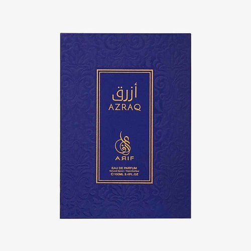 ARIF Azraq Perfumes – Fruity & Fresh Eau de Parfum for Men – Pear, Lavender, Lotus, Cinnamon, Black Vanilla Husk & Amber – Long-Lasting Fragrance – 3.4 oz