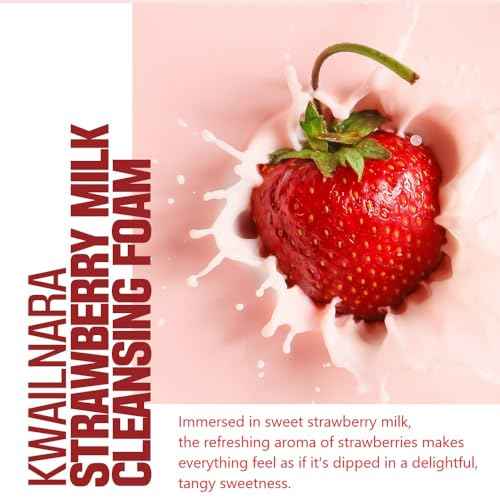 Kwailnara Milk Cleansing Foam (120 mL) (Strawberry)