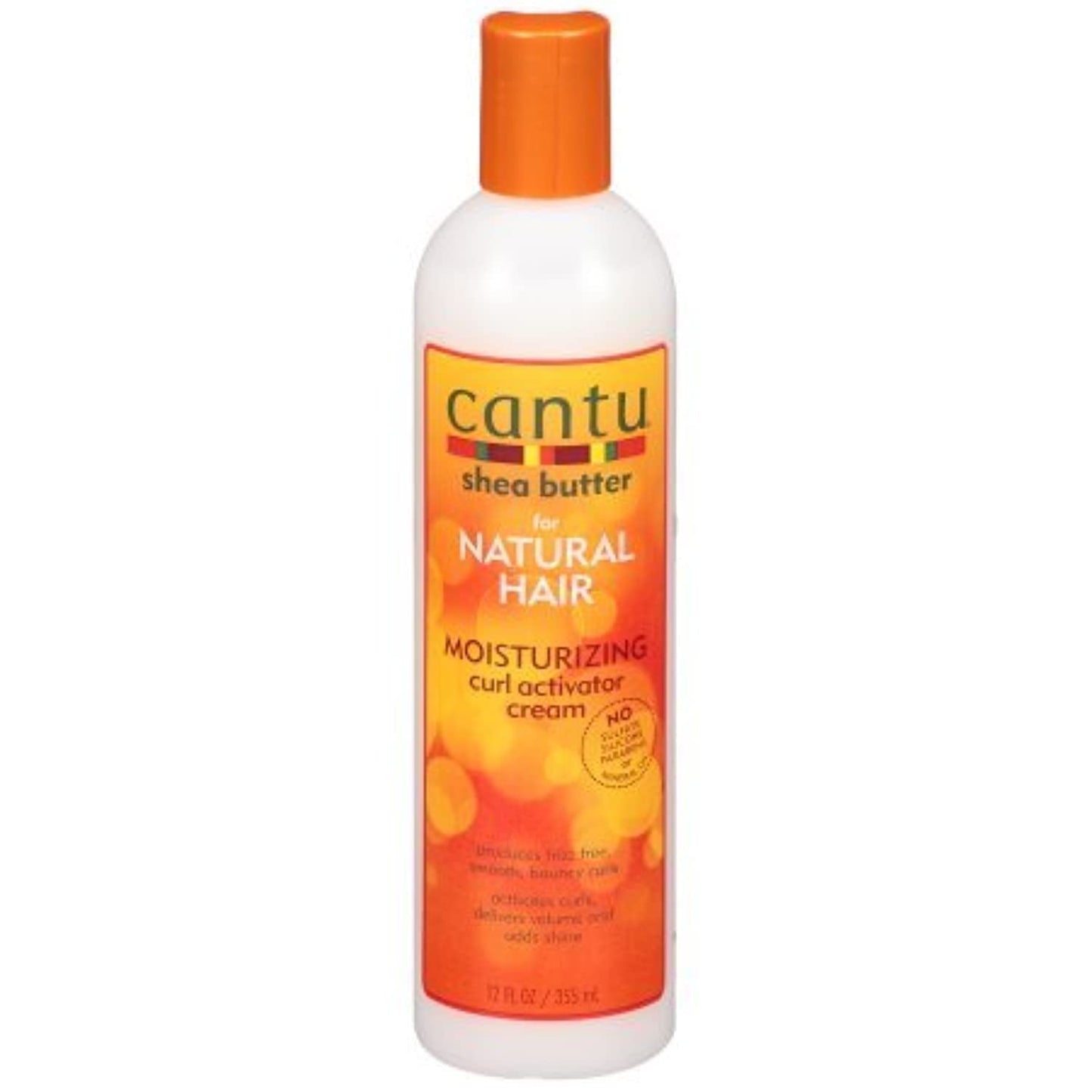 Cantu Shea Butter for Natural Hair Moisturizing Curl Activator Cream, 12 Ounce, (Pack of 4)