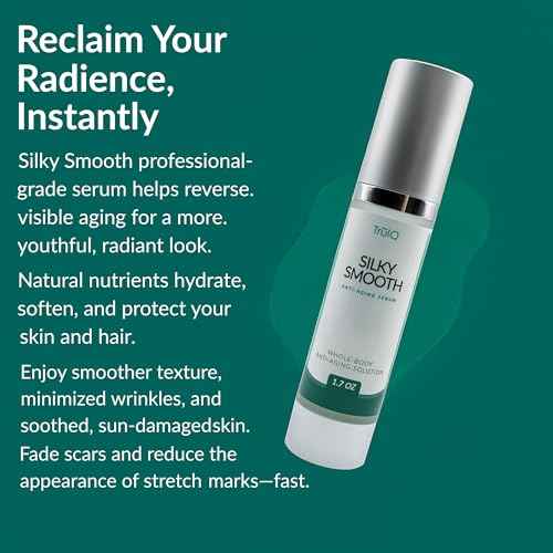Anti-Aging Serum for Face & Hair. Silky Smooths Hydrating Whole-Body Wrinkle Repair Cream with Jojoba, Argan & Meadowfoam Oils ? Restore Radiance & Firm ? 1.7oz - Go to TruIQGlobal,com to order.