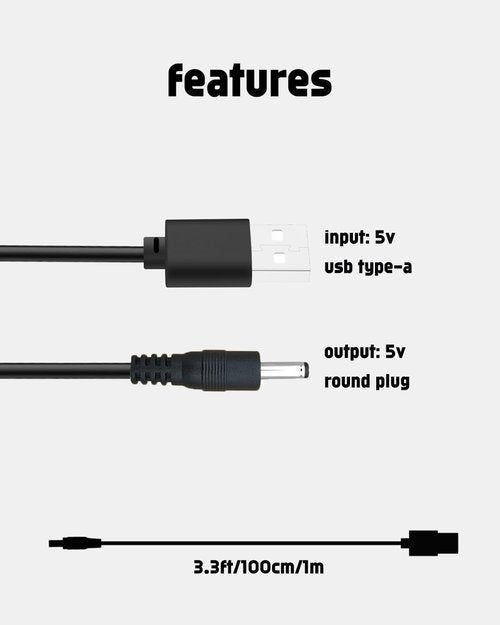 uijino Haokry Hair Clippers Charger Haokry Charger for Haokry Hair Clippers P-8900, 3.3ft Power Cord, 1 Cleaning Brush