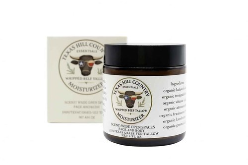 Texas Hill Country Essentials Organic Grass‑Fed Beef Tallow Moisturizer – Face, Body & Hands – Natural Eczema Relief