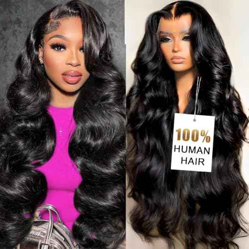 ITODAY 30 Inch Body Wave Lace Front Wigs Human Hair Pre Plucked 200% Density 13x4 HD Lace Front Human Hair Wig for Black Women Glueless Virgin Lace Frontal Wigs