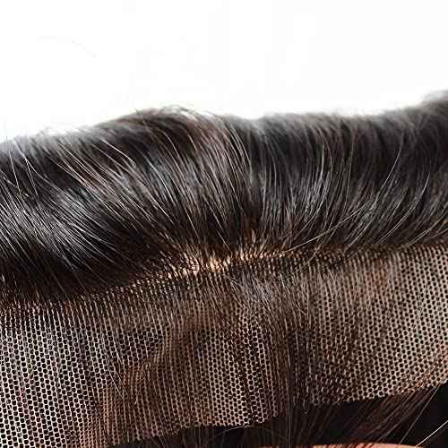 Bella Hair Free Part Silk Base Closure Straight, 130% Density Natural Color Remy Virgin Human Hair 4x4inch Top Closure (12inch)